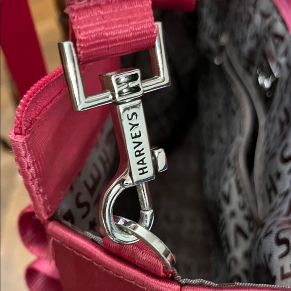 Harvey's Lola Bag with Braided Handle fushia color - Picture 8 of 11